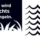 Texte: "Der Herr ist mein Hirte. Psalm 23,1", "Mir wird nichts mangeln." Illustrationen: Hirte mit Stab, Schafe, Wasser, Weg.