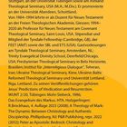 Hans F. Bayer, Ph.D., studierte Theologie in Stuttgart und Tübingen, lehrte Neues Testament an verschiedenen Seminaren.