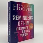 "REMINDERS OF HIM - FÜR IMMER EIN TEIL VON DIR", Buchcover, von Colleen Hoover, mit einem Sticker "Ab März 2026 im Kino".