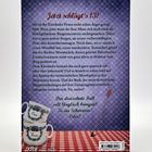 "Jetzt schlägt's 13!" steht oben, gefolgt von einer Beschreibung eines Kriminalfalls. Darunter sind zwei gestapelte Tassen mit den Aufschriften "Oma" und "Franz" vor einem Tisch mit rotem Muster. "Der dreizehnte Fall soll Unglück bringen? So ein Schmarrn! Oder?" steht dazu. Unten links sind Logos von "dtv".