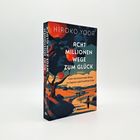 "Acht Millionen Wege zum Glück" von Hiroko Yoda. Illustration: Landschaft mit Weg, Bäumen und Mensch im Kimono.