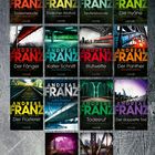 "Die Fälle von Julia Durant" und "KNAUR". Zeigt Buchumschläge von Andreas Franz Krimis auf einer geöffneten Buchseite.