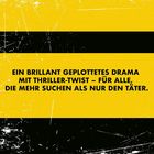 "Ein brillant geplottetes Drama mit Thriller-Twist – für alle, die mehr suchen als nur den Täter." Gelbe Fläche mit schwarzem Streifen.