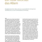 Seite 8: Der neue Blick auf das Altern. Paradigmenwechsel hin zu behandelbarer Erkrankung.