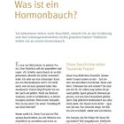 Seite 6, "Was ist ein Hormonbauch?" Überschrift. Text: Bauchfett trotz unveränderter Gewohnheiten? Ein Phänomen.