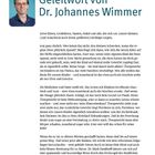 Geleitwort von Dr. Johannes Wimmer. Liebe Eltern, Großeltern, Tanten, Onkel und alle, die sich um unsere kleinen Lieblinge sorgen.