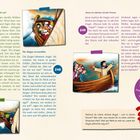 Textabschnitte mit Nummer 247-249 erzählen, wie Jünger in einem Sturm Angst haben und Jesus diesen beruhigt. Illustrationen zeigen das Geschehen.