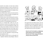 Seite 12 und 13. Illustration von drei lachenden Jungen mit einem kleinen Tier und einem Ofen. Text mit Dialogen.