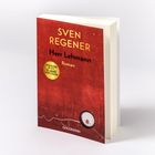 Buchtitel: "Herr Lehmann" von Sven Regener, Roman. Rotes Design mit Kronkorken. Logo von Goldmann.
