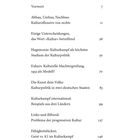 Inhalt: Vorwort 7, Abbau, Umbau, Nachbau 11, Einige Unterscheidungen 28, Hegemonie 50, Exkurs 70, Kunst dem Volke 83.