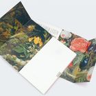 Text: „Das Leben Lesen“ auf einem Blatt. Illustration mit detaillierten Blumen und Pflanzen in kräftigen Farben.