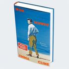 Titel: "IN DIE SCHWEIZ". Autorin: Emma Cline. Illustration: Person in Landschaft.