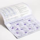 "Gesetzliche Feiertage", "Mond und Tierkreiszeichen." Tabelle mit Feiertagen, Illustrationen der Sternzeichen in Lila.
