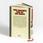 Text: "WER BRACHTE DEN EX INS HOPP?" 
Beschreibung: Buchrückseite mit Filmstreifenmotiv; Textpassage über Kriminalpsychologin und mysteriöse Ereignisse.