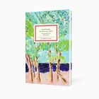 "Michael Krüger: Die Krähen von Corbara. Aquarelle von Hubert Burda. Insel-Bücherei Nr. 1566." Illustration von Bäumen.