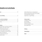 Inhaltsverzeichnis mit Themen wie Prolog, Erziehung, Liebe am Anfang/Ende, unsichtbare Gewalt; Seitenzahlen inklusive.