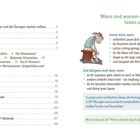 Inhaltsverzeichnis, neuro-logisches Wissen, Übungen, Stimmungen. Illustrationen von Schafen in verschiedenen Szenen.