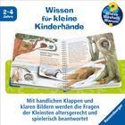 "Wissen für kleine Kinderhände. Mit handlichen Klappen und klaren Bildern werden Fragen altersgerecht beantwortet."