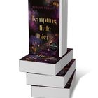 Ein Stapel Bücher mit dem Titel "Tempting little Thief" von Meagan Brandy, lila und goldene Details.