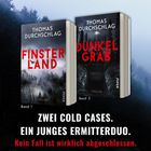 ZWEI COLD CASES. EIN JUNGES ERMITTERDUO. Kein Fall ist wirklich abgeschlossen. Zwei Buchcover mit Waldmotiven.