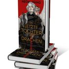 Der Text „NEON YANG“, „DIE LETZTE TOCHTER DER DRACHEN“, „PIPER“. Illustration: Frau mit langen Haaren vor rotem Hintergrund.