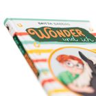 „Wonder und ich“ von Britta Sabbag, zeigt ein illustriertes Cover mit einer Person und einem Lama in einem Kreis.