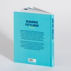 Ein Buchrücken mit „Fettleber, was nun?“ und Rückseite mit „Diagnose Fettleber“, Infos und Rat zu Ursachen und Ernährung.