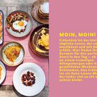 Ein Mann kocht in einer Küche mit Pfannen und Eiern. Er konzentriert sich auf die Zubereitung eines Gerichts.