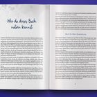 Linke Seite: "Wie du dieses Buch nutzen kannst"

Rechte Seite: "Wort-für-Wort-Übersetzung" 

Blau-weiße Gestaltung, zwei Buchseiten.