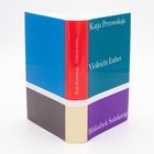 Text auf dem Buch: "Katja Petrowskaja Vielleicht Esther Bibliothek Suhrkamp". Das Buch hat ein farbiges Cover in Blau und Lila.
