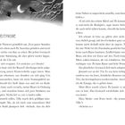 Ein Text mit dem Titel "Die Mutprobe" beschreibt eine Szene mit Spannung und familiärer Erwartung. Eine Illustration zeigt eine Mondnacht mit Bäumen.