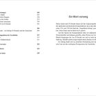 Links ist ein Inhaltsverzeichnis mit Kapiteln über Entdeckungen und Protagonisten. Rechts steht "Ein Wort vorweg" mit einer Einleitung.