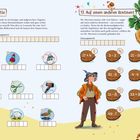 12. Lustiger Geselle, Lösung:__; 13. Auf einem anderen Kontinent, Lösung:__  
Illustration mit Tieren und Rechenaufgaben.