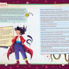 Ein Text beschreibt Mary Cornfield als Lehrerin an der Wintersteinschule mit besonderen Eigenschaften und Hobbys.