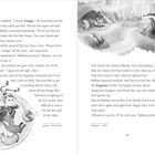 Texte: "ginger – Rotschopf", "fragrance – Duft". Links Kinderzeichnung: Mädchen mit Fuchs. Rechts Illustration: Fuchs im Wald.