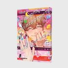 "My noons and midnights are for you" und "LURIA" auf einem Manga-Cover mit einer Illustration eines lächelnden jungen Mannes.