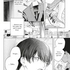Manga-Illustration: Schüler auf dem Weg zur Schule, mit inneren Monologen und Gesprächen über Vorfreude und Pünktlichkeit.