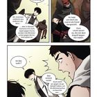 Ein Comic mit Dialogen zwischen Figuren, darunter eine mit dämonischer Maske und weitere in Konfliktszenen.