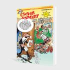 "IAAAAARGH!", "Oje, was ist denn hiiier passiert?", "Zum Glück konnten wir den Täter fassen." Comic-Szene mit chaotischem Büro.