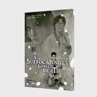 Title: "A Suffocatingly Lonely Death." Illustrated Manga-Cover in Grautönen, zeigt Menschen und Schnee.