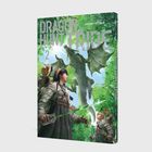"DRAGON HUNT TRIBE 2" und "SHIRO KUROI". Zwei Personen mit Schwertern im Wald, ein Drache über ihnen.