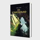 Comic-Stil: Ein Auto fährt durch ein ärmliches Viertel. Personen wirken angespannt, eine Szene mit Konflikt und Chaos.