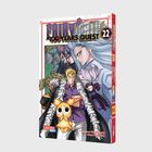 "FAIRY TAIL 100 YEARS QUEST 22" in großer Schrift. Verschiedene Manga-Charaktere, darunter ein Mann mit pelzigem Umhang und gelbes Wesen.