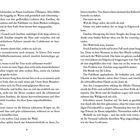 Seitenzahlen: 8 und 9. Der Text beschreibt Emeline, ihre Musik, den Wald und ihre Gedanken.