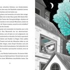 Text über Zaubertränke und eine Hexe. Rechts eine Illustration: Ein Mädchen sitzt im Baum, Mond, Menschen im Fenster mit Geisterbild.