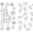 Eine Illustration zeigt eine Figur mit Kürbis, umgeben von Spinnennetzen, Ornamenten und kleinen Eulen mit Hexenhüten.