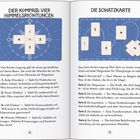 Links: "Der Kompass: Vier Himmelsrichtungen", rechts: "Die Schatzkarte". Texte erklären Kartenlegungen.