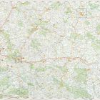 Landkarte mit Städtenamen und Straßen. Am Rand links ist eine Legende. Unten rechts zwei Detailkarten.