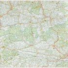 Landkarte mit Straßennamen und Orten. Links sind ausführliche Informationen in Listenform.