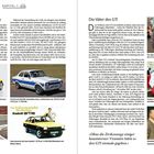 Kapitel 1: Kultmobil dank genialer Idee. Die Väter des GTI. Bilder von Autos, Text über Golf GTI, Personen im Museum.